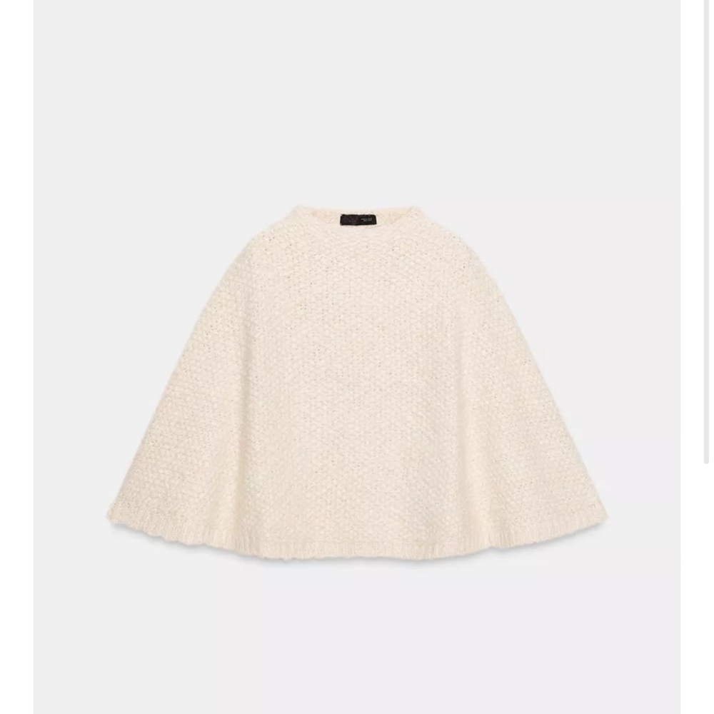 Zara Cream Women's Sweater Cape